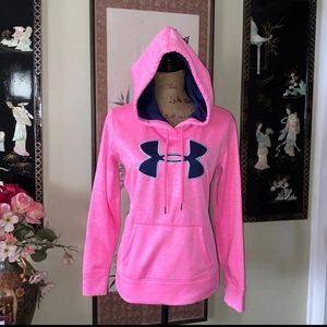 Shiny pink UA hoodie
